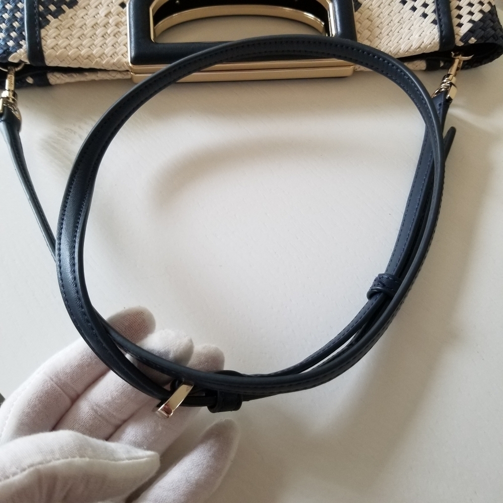 Kate Spade Woven Convertible Clutch Bag Crossbody - Picture 13 of 13